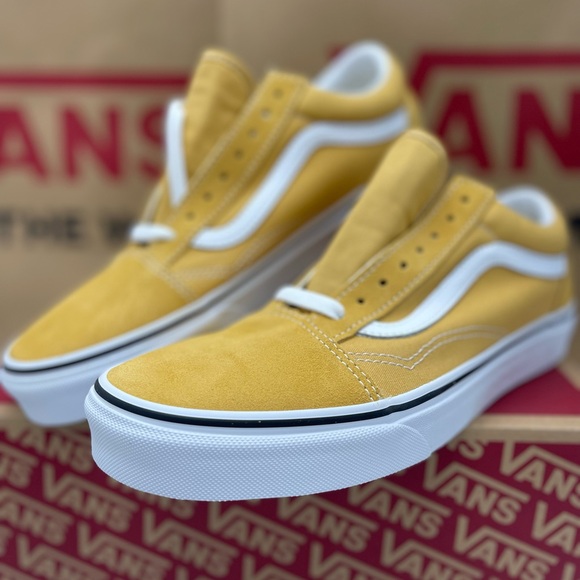 Vans WMNS Mustard Vans Men’s Old Skool
Ochre/True White Sneakers 
VN0A38G1QA0 - Picture 13 of 16